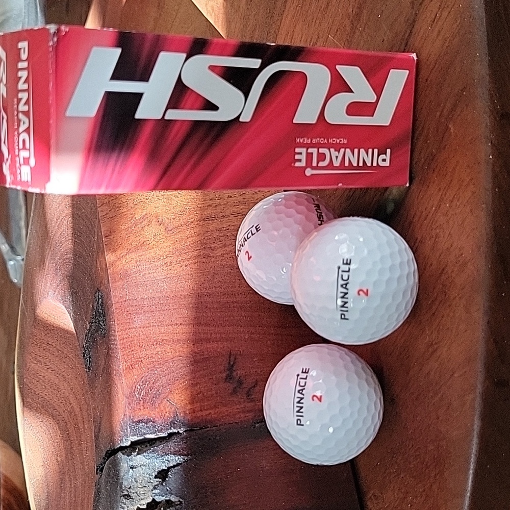 Pinnacle RUSH Dialed Up for Distance White Golf Balls 3 In Box 3 Not total 6